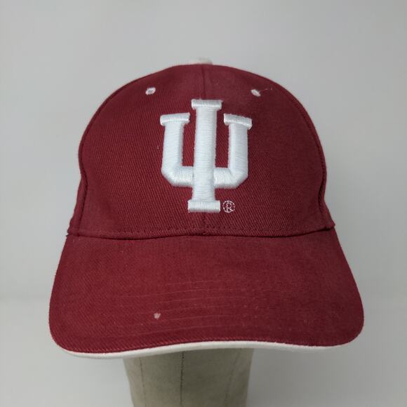 Steve & Barry's IU Indiana Hoosiers Strapback Hat Embroidered Logo Red OSFA - Picture 3 of 12